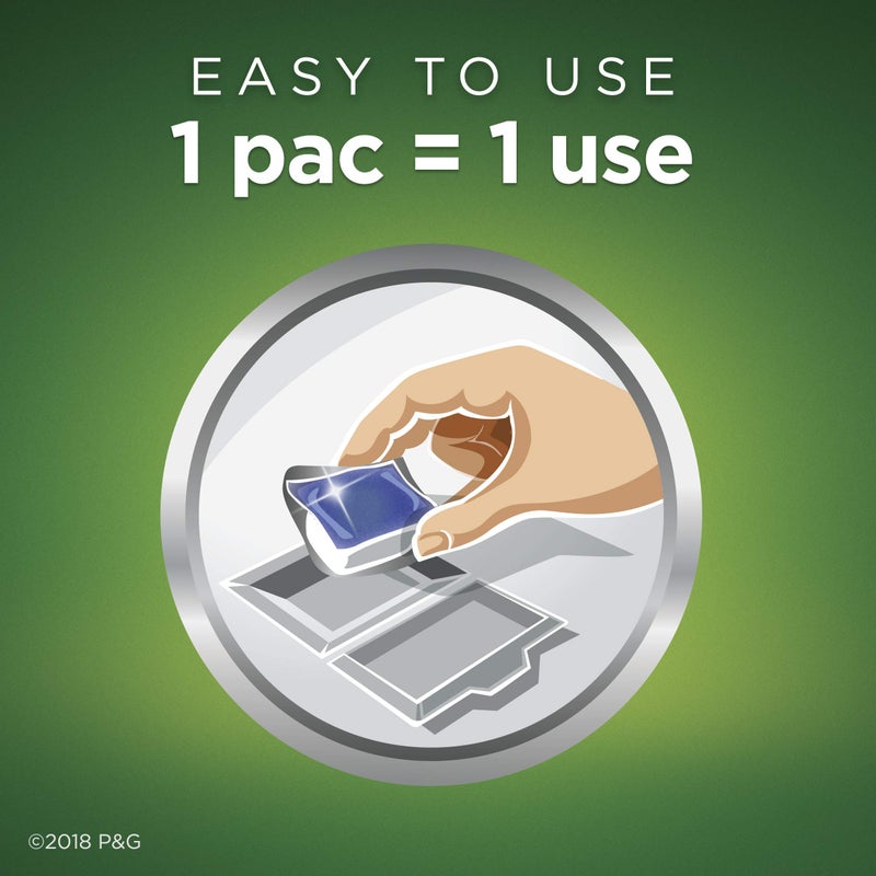 Cascade Platinum Dishwasher Cleaner Pods Fresh Scent, 1 Count (8 Pack) - Image 3